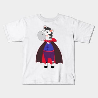 Mr Zebra - Dracula Halloween costume Kids T-Shirt